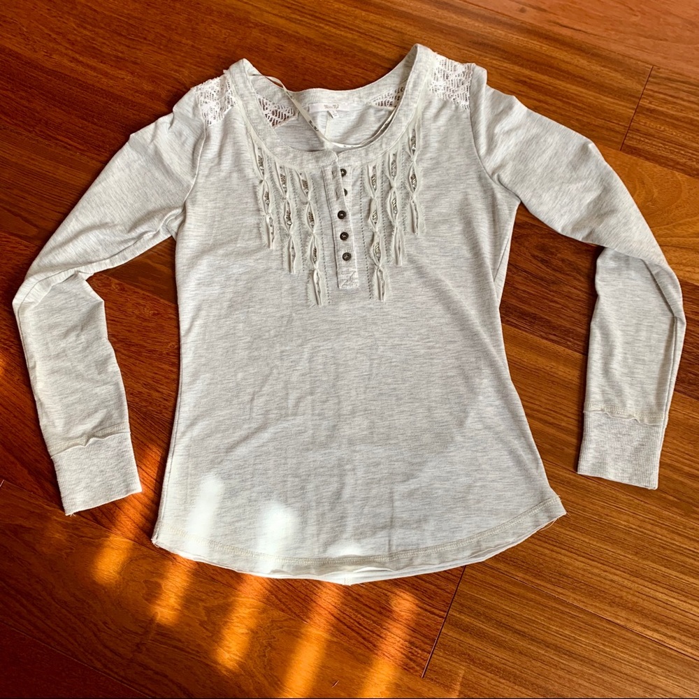 Miss Me Off White Beaded Top